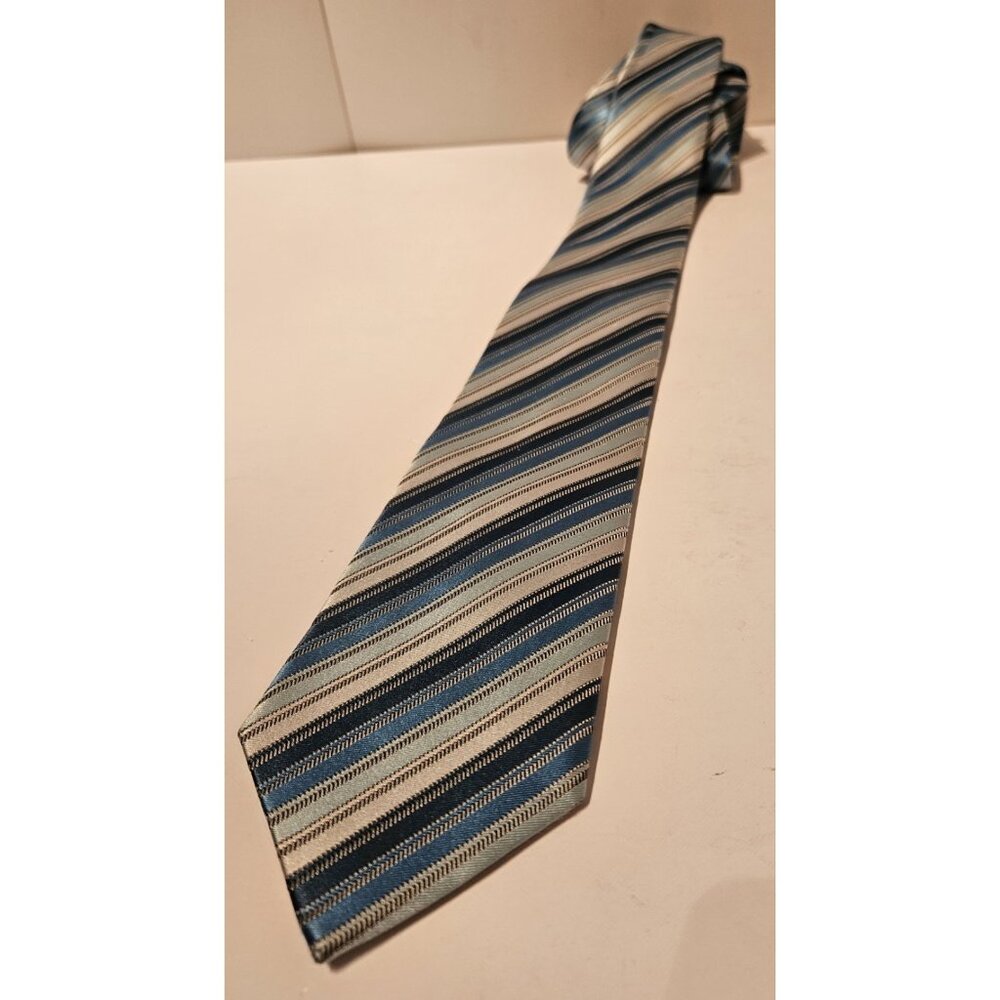 Bellissimo Classic Striped Tie 100% Silk Made In China Classy Muticolor Necktie